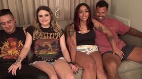 Foursome Fucking: Marvelous Madilyn and Jasmine Valentine