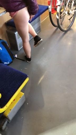 The girl masturbated on the train, she thought that no one could see, and yet...