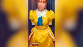beauty! redhead penny pax dildo fucks herself in role playing session!