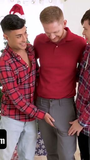 I'll be Hole for Christmas Pt. 4 Featuring Dakota Lovell, Brody Kayman, Jaycob Eloisee - FamilyDick   Clip 1