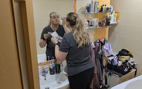 Watching My Wife Get Ready She Looks so Good - Mirror Makeup Routine