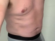 Hot Dad Bod DILF Pissing in Boxers - Ric Ashland