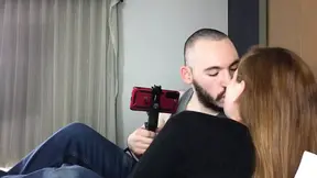 Tattooed green-haired alternative girl Jade Edwards in rough sextape