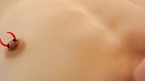 ”Charming guy solo with a shaft in his hand watching juicy porn”