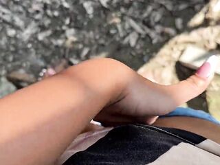 SOAKED CUNT IN PUBLIC I MASTURBATE IN FRONT
