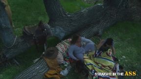 Straight in the Ass - Taylor Rain a Skinny Femme-Fatale is Getting her Ass Nailed Vigorously by a Ra