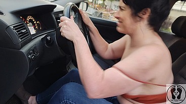 FRUSTRATED WOMAN DESPERATION CAR PROBLEMS PE DAL PUMP FETISH