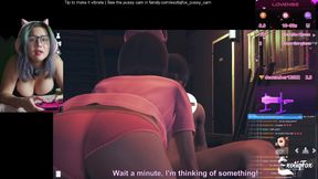 Letting Fans Use my Fuck Machine while I play a hentai game on stream