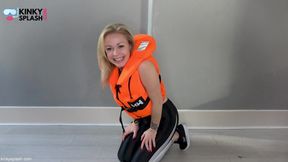 Asmr Lifejacket Fetish Confession in Shiny Leggings