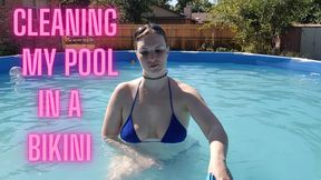 Cleaning My Pool In a Bikini