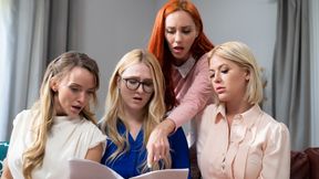 GIRLSWAY - The Dirty Pristine Edge And Her Besties Practice An Outrageous Sexual College Play