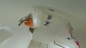 Teenie Sneaks into Giantess Bath POV  1080