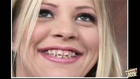 Leah Luv shows how to take two big dicks in her tight holes