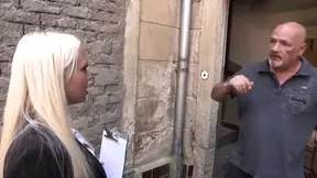 German babe gives hot blowjobs and gets fucked hard