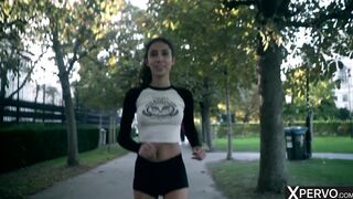 XPERVO - Eva Generosi Tied to Saint Andrew's Cross Tries Something New