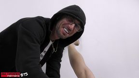 bts of the scene: (wet) welcome to the studio jennyfer stone, first time pee, dp, rough, atm, swallow, big gape!