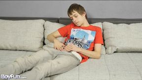Ben Kingston displays flexibility during stroking