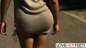 Cutie Blonde Megan Love Worshipped And Fucked At The Park