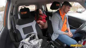 ”Extremely lustful beautiful babe is my new driver college girl - Nataly Gold”