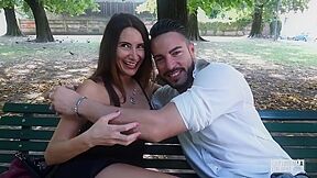 Mature Italian Blonde Gets Double Penetration & Cum On Feet In Sexy Mff Threeway