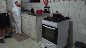 The Maid's Creampie Routine at Her New Job