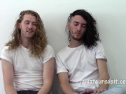 10 Inch Cock Fucking Aussie Long Haired Killian and Xavier Dudes