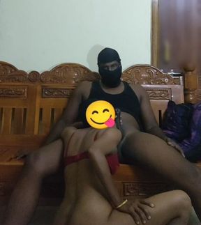 Stepbrother & Stepsister Fucking on Wooden Sofa