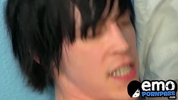Bubble butt teen Conner Bradley rides rock hard emo cock