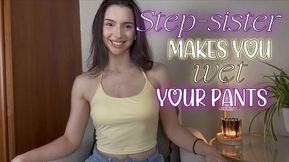 Step-sister makes you wet your pants
