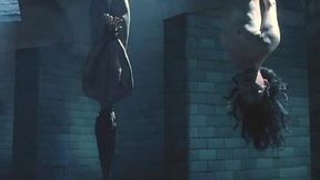 Lucy Liu in hardcore upside down BDSM seeing with ass flashing