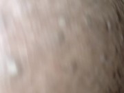 Ebony BBW fucked on her back by BHM unedited cumshot on pussy ASMR 19403