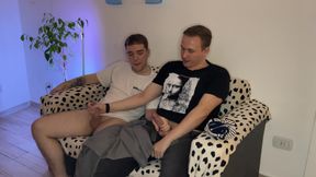 Horny Teen Jerking off to Seduce Step-bro Into Hard Rough Sex