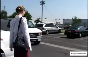 Curvy Katja Kassin dominates in a sexy BDSM threesome