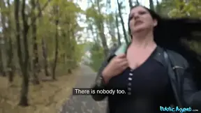 Busty HOT MOM gets hammered in a forest by her public agent
