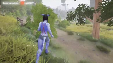 A tauren's huge penis penetrates a draenei girl's tight ass. Hentai Game Animation