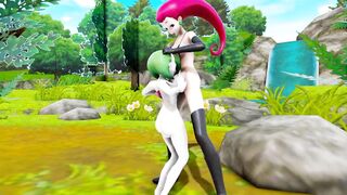 MMD Futanari (Poke Gardervoir pounded by Jessie Futa)