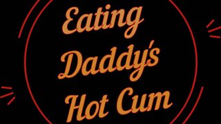 Eating old man's hot jizz