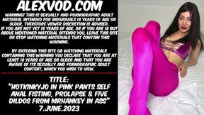 Hot kinky ho's deep throated, prolapsed butt&#x1F351;, 5 massive dildos, Mr Hankey's tight behind