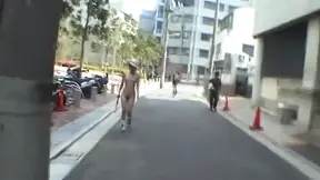 Public Nudity JAV: Stark Naked Construction Worker Gets Subtitles Added
