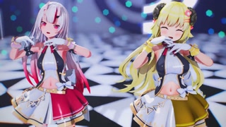 【MMD Hololive  4k/60fps】《Watame (角巻わため) Ayame (百鬼あやめ) 》~《愛包ダンスホールHeart Pie Dancehall HIMEHINA》