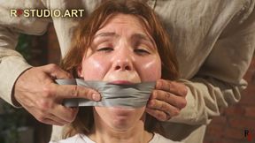 Bramble - Tight Chair Tape Bondage with Sponge-Stuffed and Taped Mouth (UHD 4K MP4)