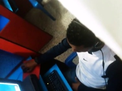 Str8 spy guy cum in his hand in cyber cafe