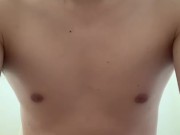 A Japanese college student masturbating in the bathroom near the Olympic venue!①【Big anal】【Big ass】