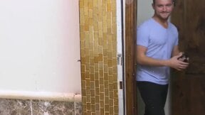 Lustful blonde Arya Fae films herself during sex