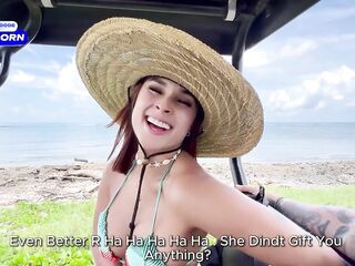 Tourist CREAMPIES nice-looking COLOMBIAN hottie on an island! - Abella olsen