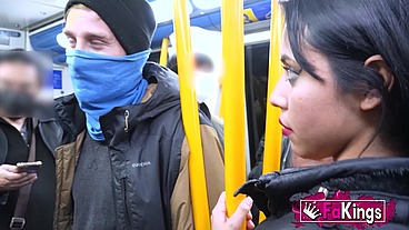 Daniela Nerea fucks all over the city! Parks, cars and the underground are not problem for her