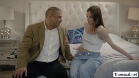 My horny stepdad keeps banging my ass when his bored