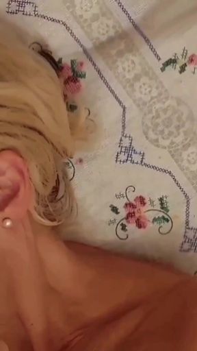 Amateur Blonde Mature Wife Enjoys Oral Sex and Cum on Tits
