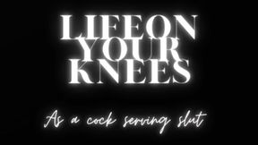 Life as a cock serving slut on your knees