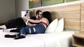 Submissive slut Angelina Elizabeth gets fucked in multiple positions